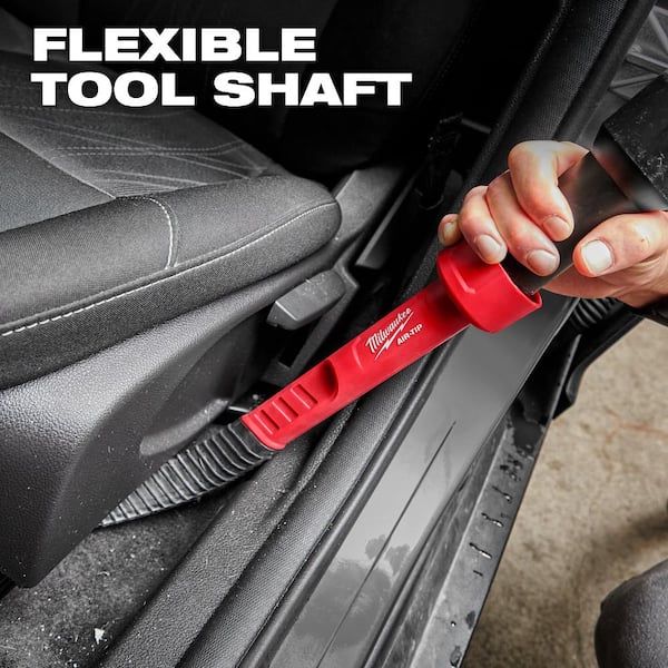 Milwaukee - AIR-TIP 1-1/4 in. - 2-1/2 in. Flexible Long Reach Crevice Tool Attachment For Wet/Dry Shop Vacuums (1-Piece)
