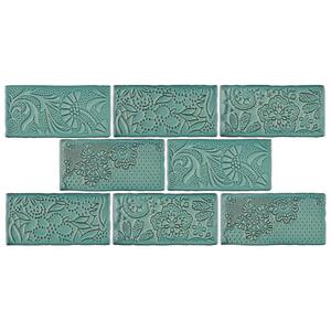Antic Feelings Lava Verde 3 in. x 6 in. Ceramic Subway Wall Tile (4.38 sq. ft. / Case)