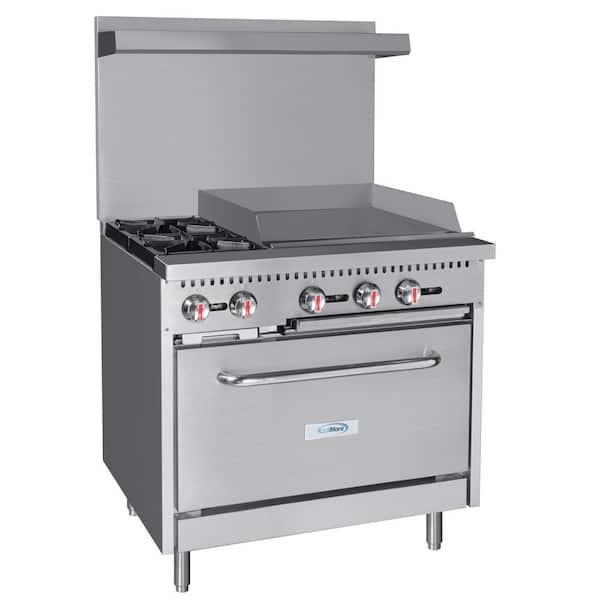 36 Commercial Griddle with 1 Oven, NG or LP