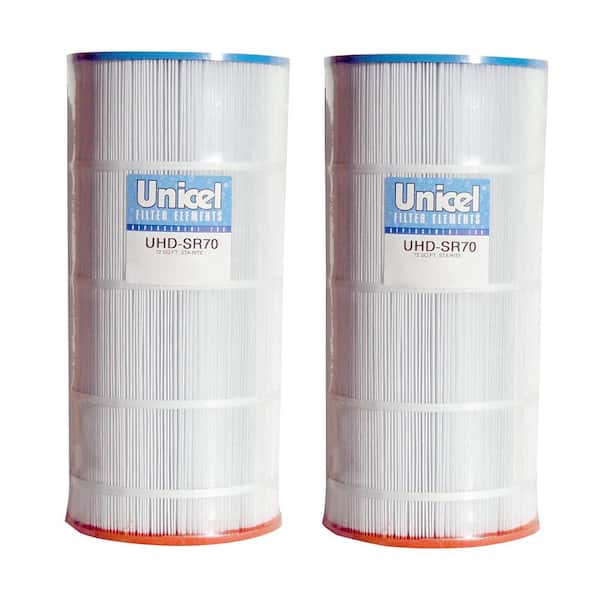 Unicel 8.69 in. Dia 72 sq. ft. Pool Replacement Filter Cartridge (2-Pack)