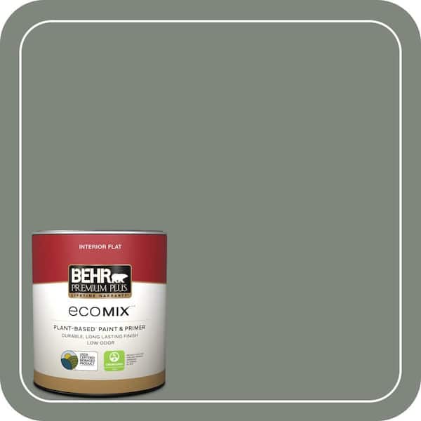 BEHR PREMIUM PLUS 1 qt. #N410-5 Village Green Flat EcoMix Plant