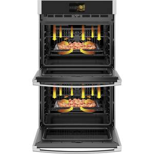 Profile 30 in. Smart Double Electric Wall Oven with Convection Self Cleaning in Stainless Steel