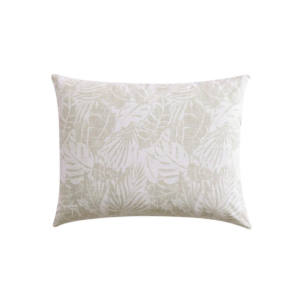 Costa Blanca Beige Cotton King Duvet Cover Set with Matching Shams