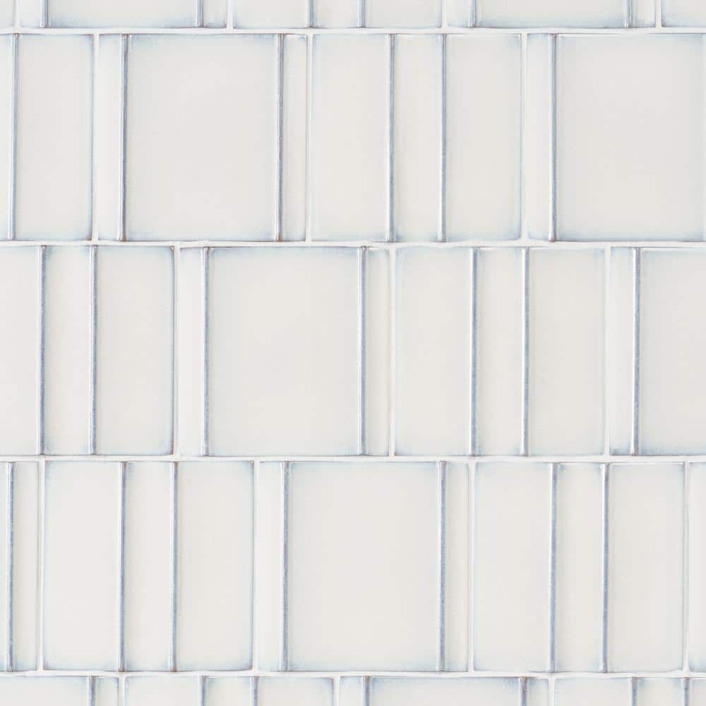 ホワイトスポッツ IVY WHITE SPOTS 4個セット Ivy Hill Tile Amagansett Gin White 4 in. x 4 in. Mixed