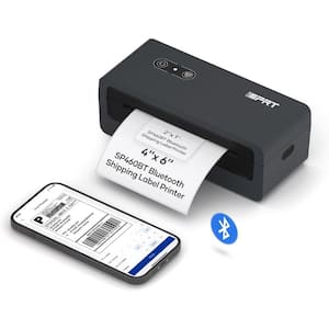 4x6 Bluetooth Shipping Label Printer for MAC Windows Phone (iOS, Android) Thermal Label Printer for Businesses & Package