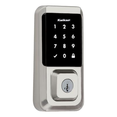 HALO Satin Nickel Single-Cylinder Electronic Smart Lock Deadbolt Featuring SmartKey Security, Touchscreen and Wi-Fi