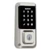 Kwikset HALO Satin Nickel Single-Cylinder Keypad Electronic Smart Lock ...