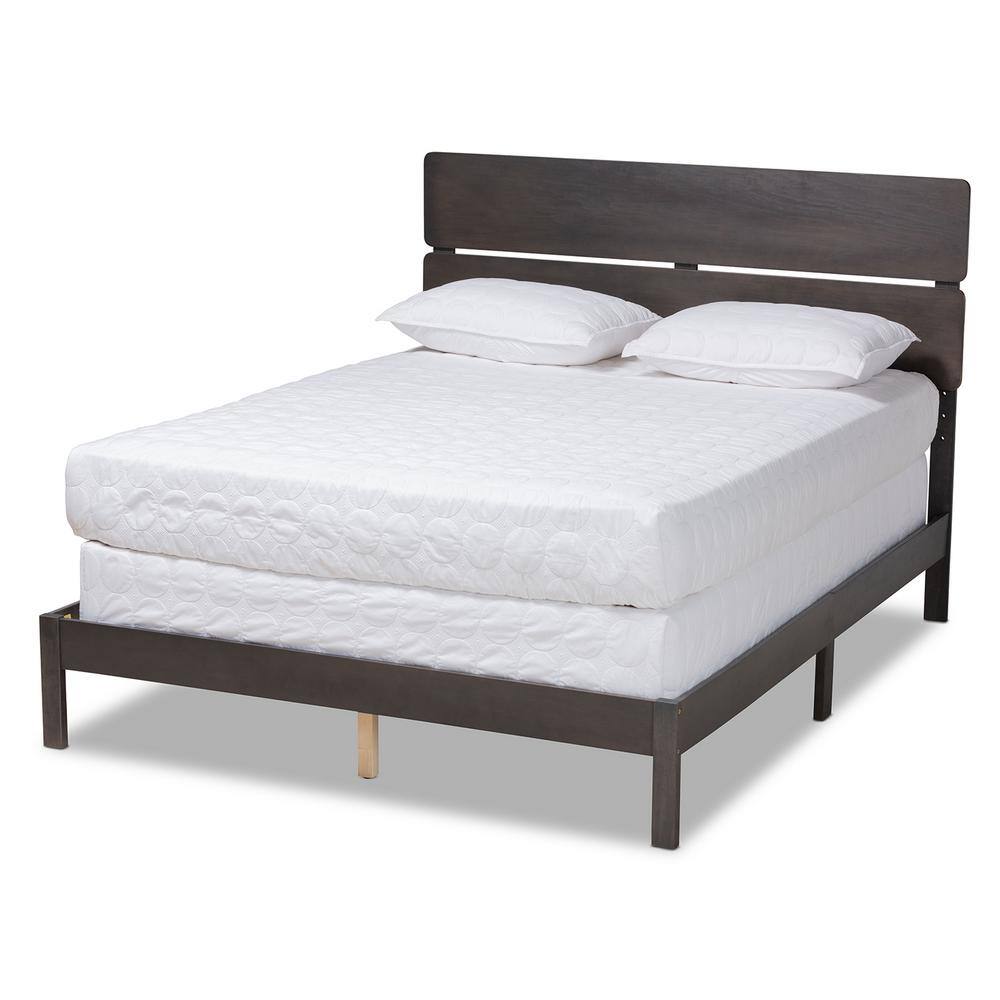 Elegant Black Velvet Queen Platform Bed with Crystal-Button Tufting