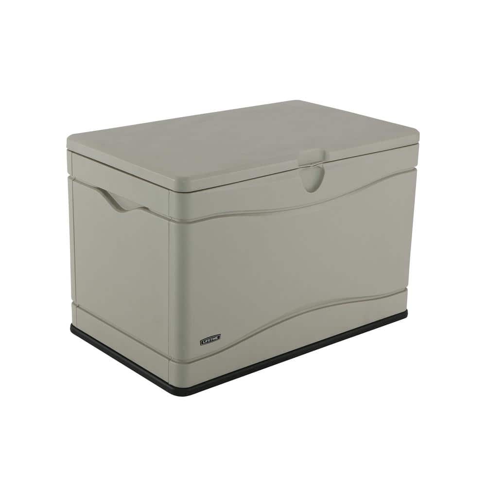 Rubbermaid Medium Resin Outdoor Storage Deck Box 74 Gal Charcoal