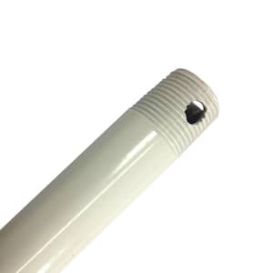 18 in White Ceiling Fan Extension Downrod for 11 ft ceilings