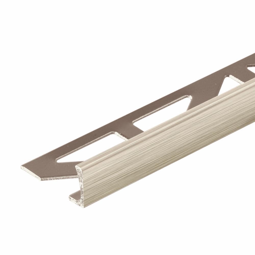 DUROSOL 0.375 in. D x 98.5 in. W x 98.4 in. L High Gloss Brushed Nickel Profile Tile Edge Trim price history on PriceWatchPro