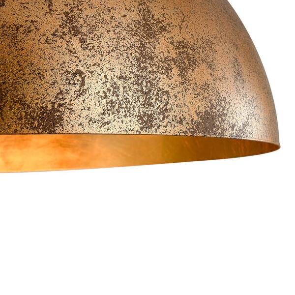 ヴィンテージ ランプ HUOKU PCover 1-Light Industrial 15 in. Rust Finish Pendant