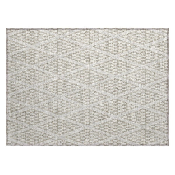 Chantille Machine Washable Indoor/Outdoor Abstract ACN3043 Beige 2 ft. x 3 ft. Accent Rug