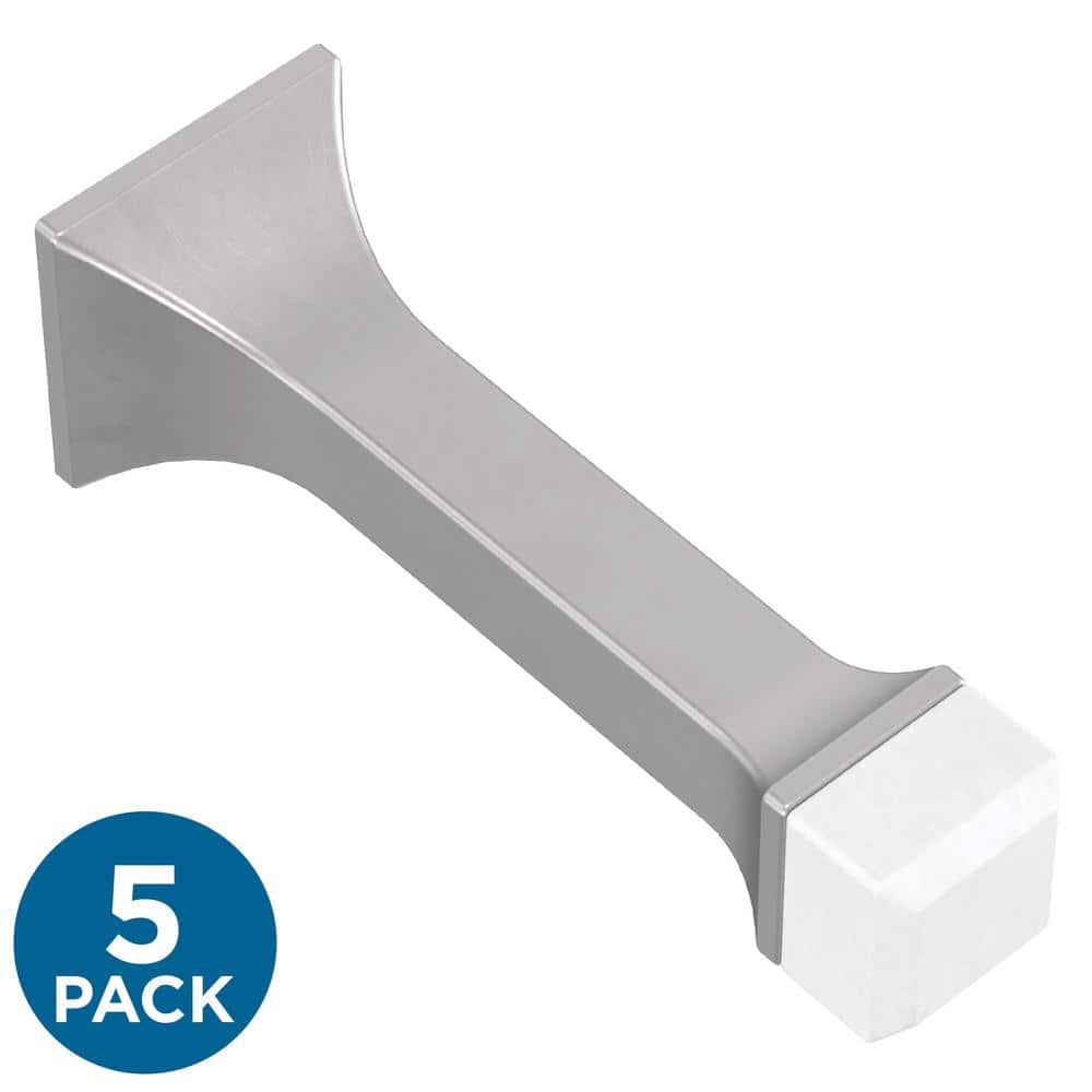 Franklin Brass Classic Edge 3 in. (76 mm) Solid Door Stop in Matte Nickel (5Pack) B47252KMNC