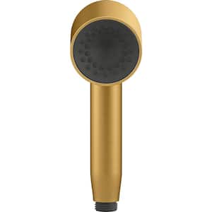 Statement 1-Spray Patterns with 2.5 GPM 2.5 in. Wall Mount Handheld Shower Head in Vibrant Brushed Moderne Brass