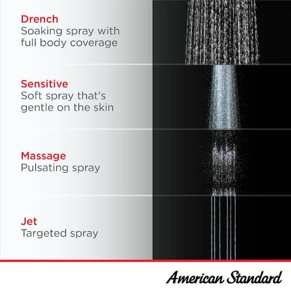 Spectra+ 4-spray 5 in. Dual Shower Head and Handheld Shower Head with Body spray in Brushed Nickel Spectra+ 4-spray 5 in. Dual Shower Head and Handheld Shower Head with Body spray in Brushed Nickel