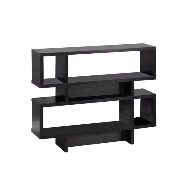 Benjara Contemporary Style Black Sofa Console Display Cabinet