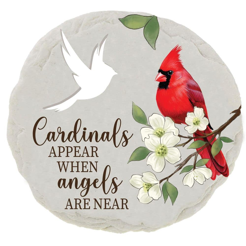 11 in. x 11 in. Resin Memorial Garden Stone, Cut Out Round Cardinal price history on PriceWatchPro