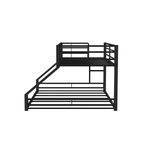 Furniture Of America Bowry Sand Black, Full Over Queen Bunk Bed With Stairs