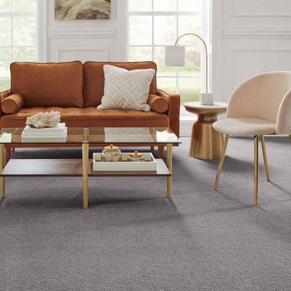 Gazelle II - Shale - Beige 55 oz. Triexta Texture Installed Carpet