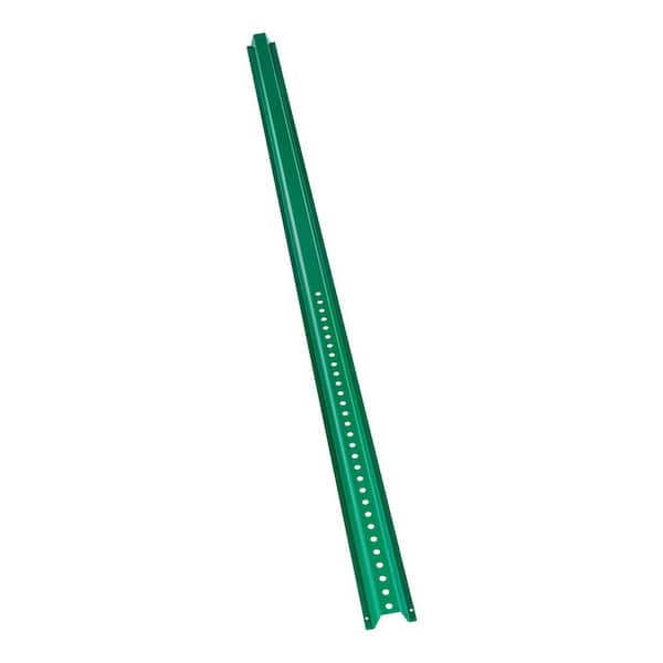 6FT. U-Channel Sign Post, 4-Pack Green Heavy Duty Steel Fixed Fence Post, Steel Fence U-Channel Sign for Garden