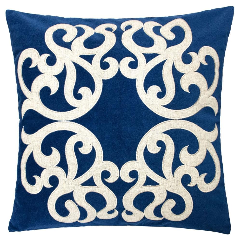 Stacey Indigo Abstract Polyester 20 in. x 20 in. Throw Pillow price history on PriceWatchPro
