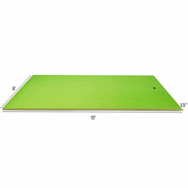 12 ft. x 6 ft. Floating Water Mat Foam Pad for Lake cfb-10-1 - The Home  Depot