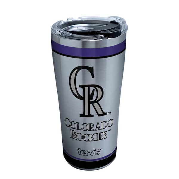 MLB Colorado Rockies All Over 20 oz Stainless Steel Tumbler with Lid