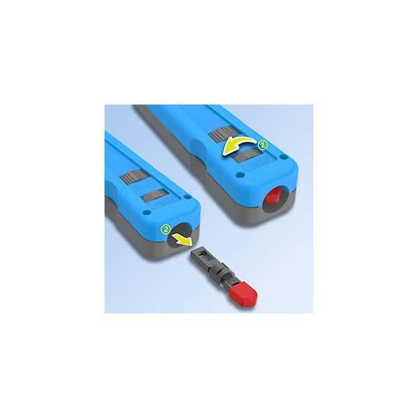 Yichuhaoxi 110/66 Blade Ethernet Keystone Punch Down Tool Blue