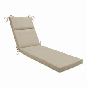 Solid 21 x 28.5 Outdoor Chaise Lounge Cushion in Bisque Tory