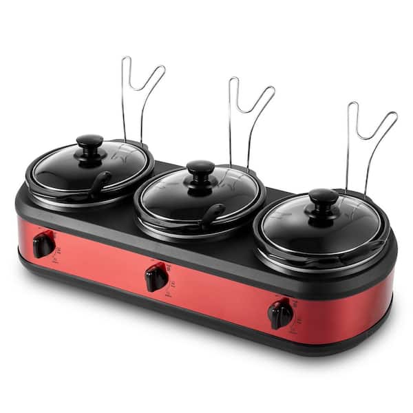 EWMST435 7.5 QT. Capacity Triple Slow Cooker Buffet