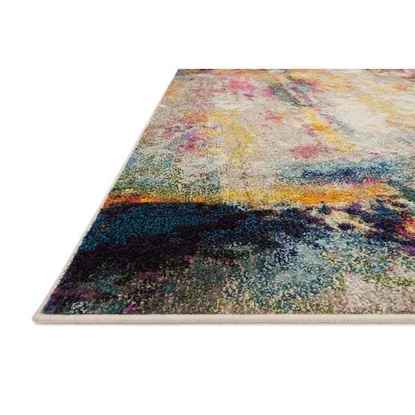 Nadia Multi 10 ft. x 14 ft. Transitional 100% Polypropylene Area Rug