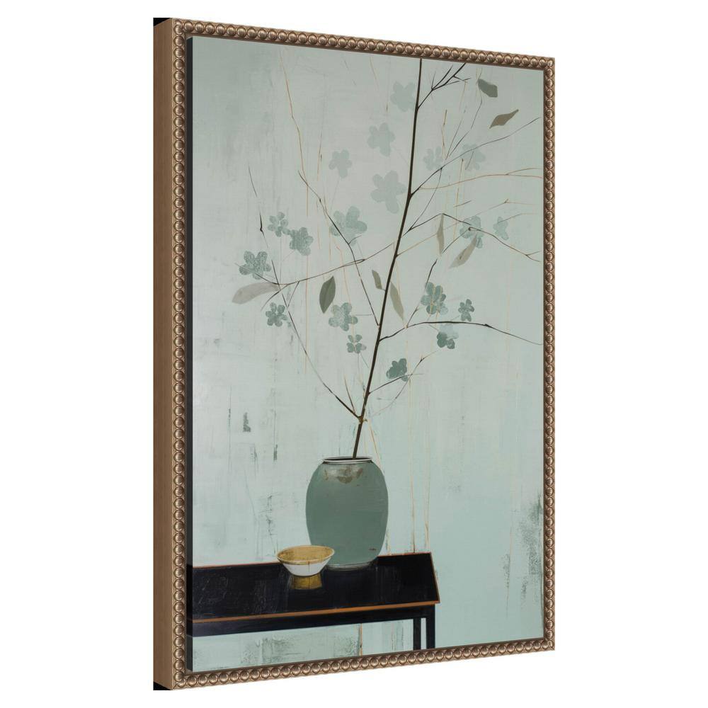 Amanti Art Branch in Vase by Treechild Canvas Wall Art Print Framed 16 x 23-in.