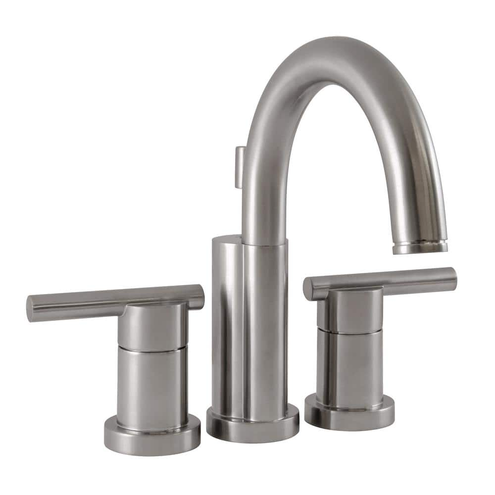 Design House Geneva Centerset 2-Handle Bathroom Faucet in Satin Nickel  4-Inch