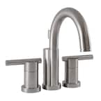 Geneva 4 in. Centerset 2-Handle Bathroom Faucet in Satin Nickel