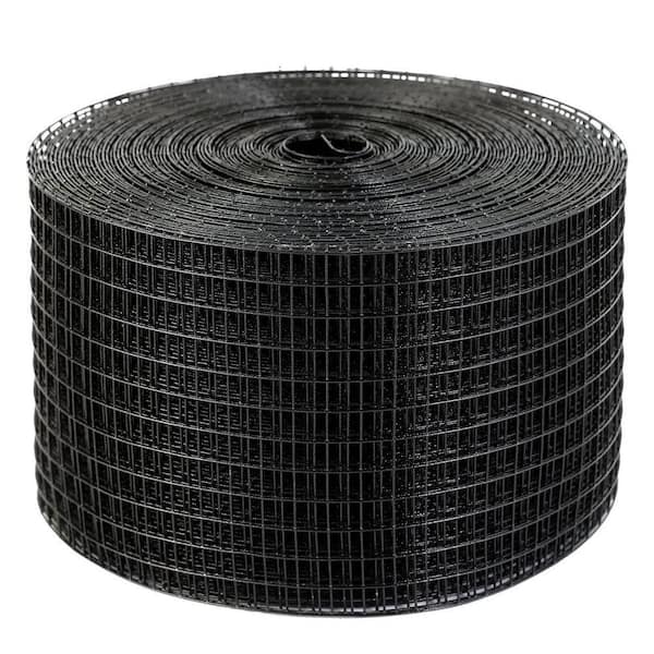 Solar Guard Series 100ft L 8in W x 0. 5in Mesh H Black PVC Coated Steel Roll Fencing as Solar Panel Guard Animal Barrier