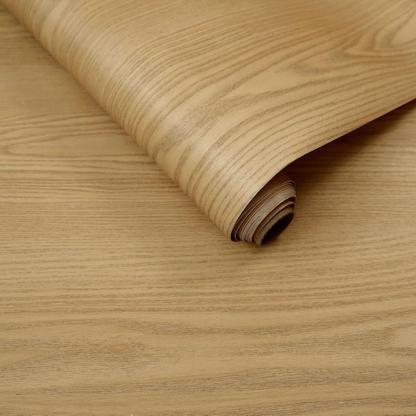 Original Oak Wood Grain Peel and Stick Wallpaper Roll Vinyl Waterproof Self Adhesive Contact Paper (Covers 36 sq. ft.)