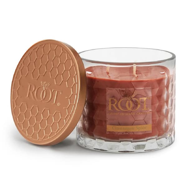 Root Candles 3 Wick Honeycomb Cinnamon Spice Scented Jar Candle