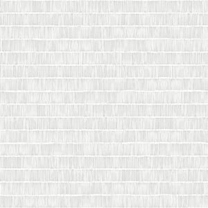 56 sq.ft. .Gray Horizontal Hash Marks Wallpaper