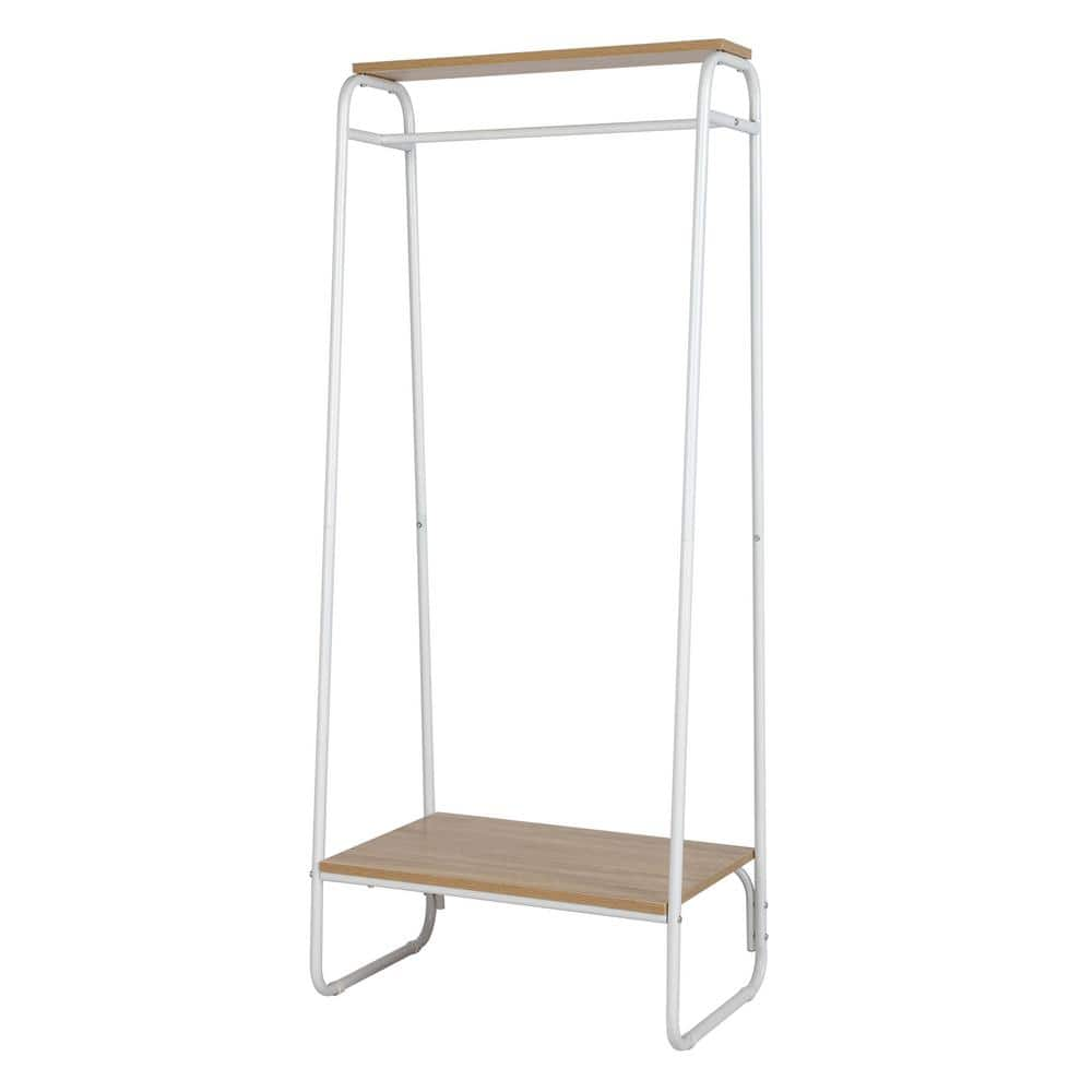 Karl home Oak Medium Density Fiberboard (MDF) Clothes Rack 25.2 in. W x ...