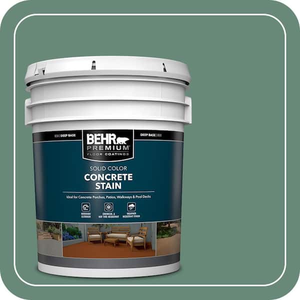 5 gal. #PFC-44 Green Adirondack Solid Color Flat Interior/Exterior Concrete Stain