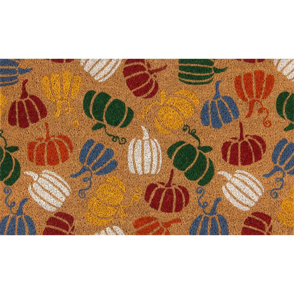 Home Accents Holiday All Over Gourds 18 in. x 30 in. Coir Doormat