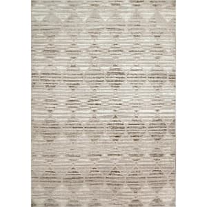 Momentum 2 ft. X 3 ft. 11 in. Ivory/Grey/Taupe Geometric Indoor/Outdoor Area Rug