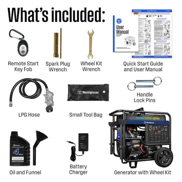 極希少Western Electric TRANS GA-50991 2個 Westinghouse 18,000/14,500-Watt Remote Electric Start Tri-Fuel Gas
