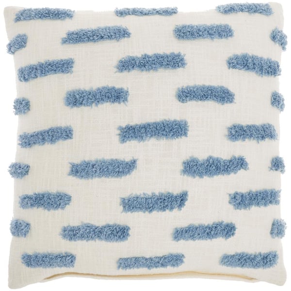 Blue discount geometric pillow