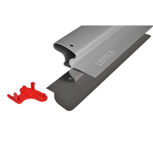 LEVEL5 10 in. Skimming Blade with 49 to 87 in. Extension Handle and Handle Adapter