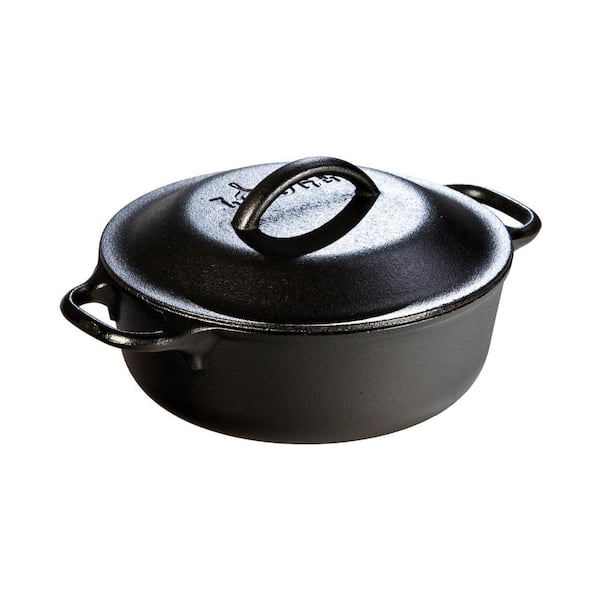 Lodge 3.2 Quart Cast Iron Combo Cooker – Greasy Little Birds