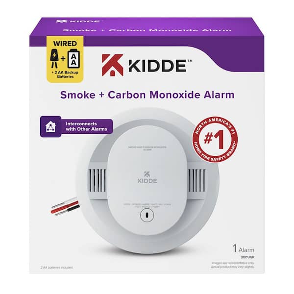 Hardwired Smoke and Carbon Monoxide Detector, Interconnectable and LED Warning Lights 21031529
