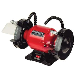 2 Amp 6 in. Bench Grinder with Twin LED Work Lights