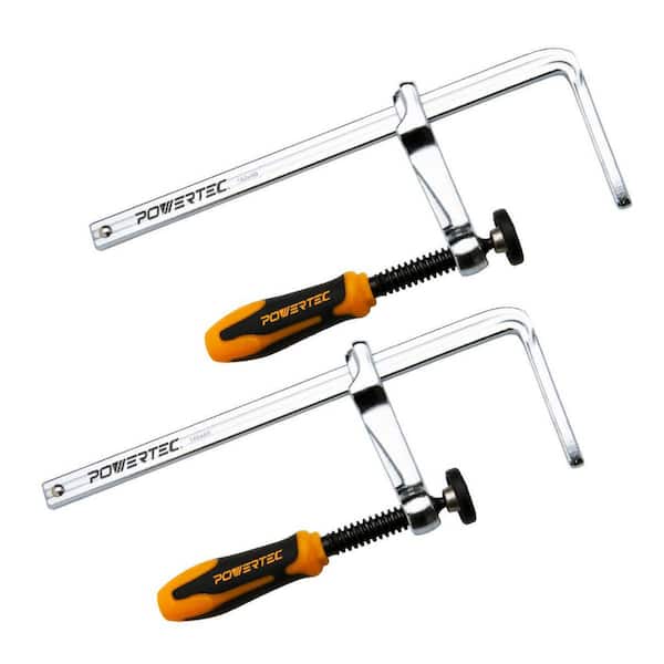 7 in. Quick Screw Guide Rail Clamp with 2-3/8 in. Throat Depth (2-Pack)